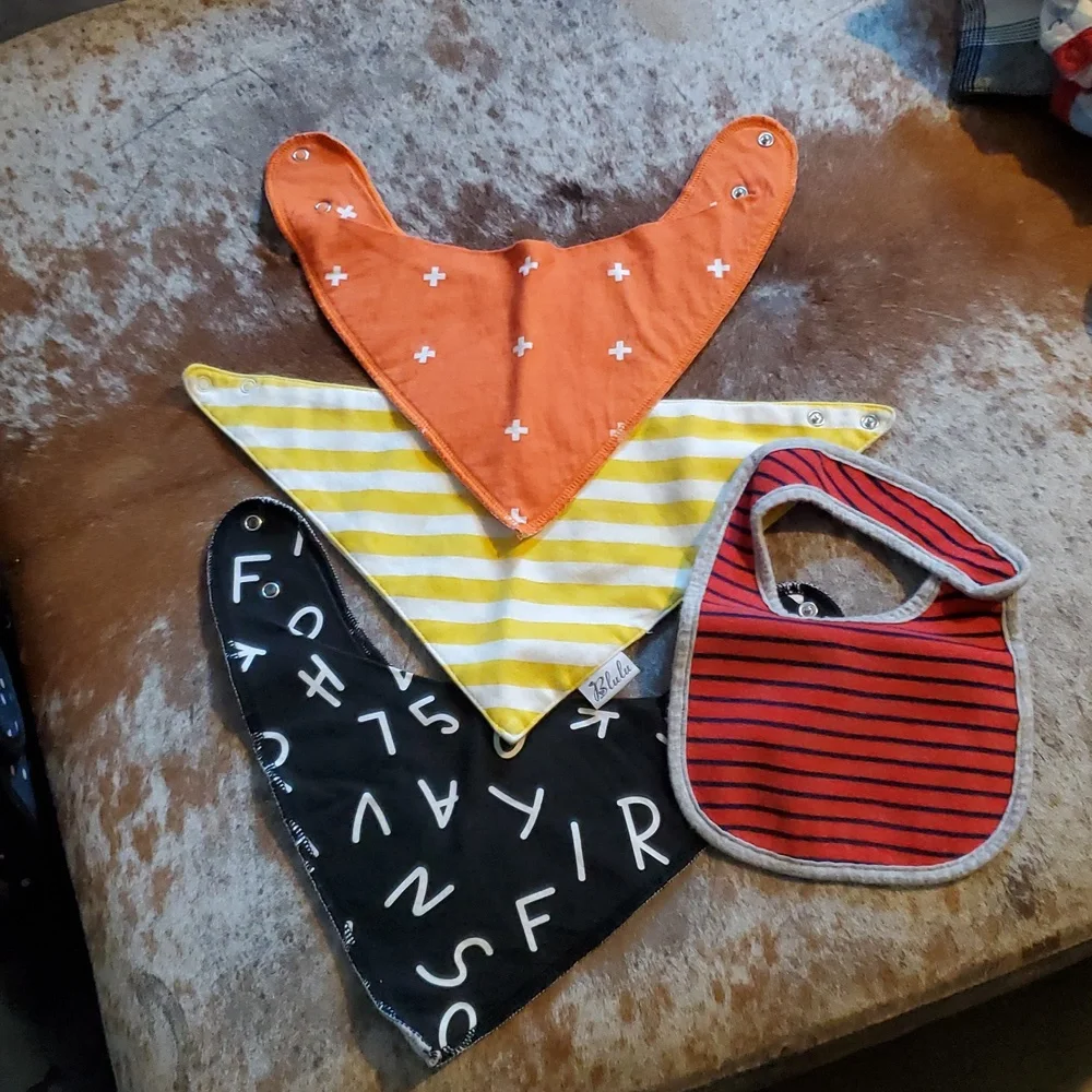 Set of 4 bibs